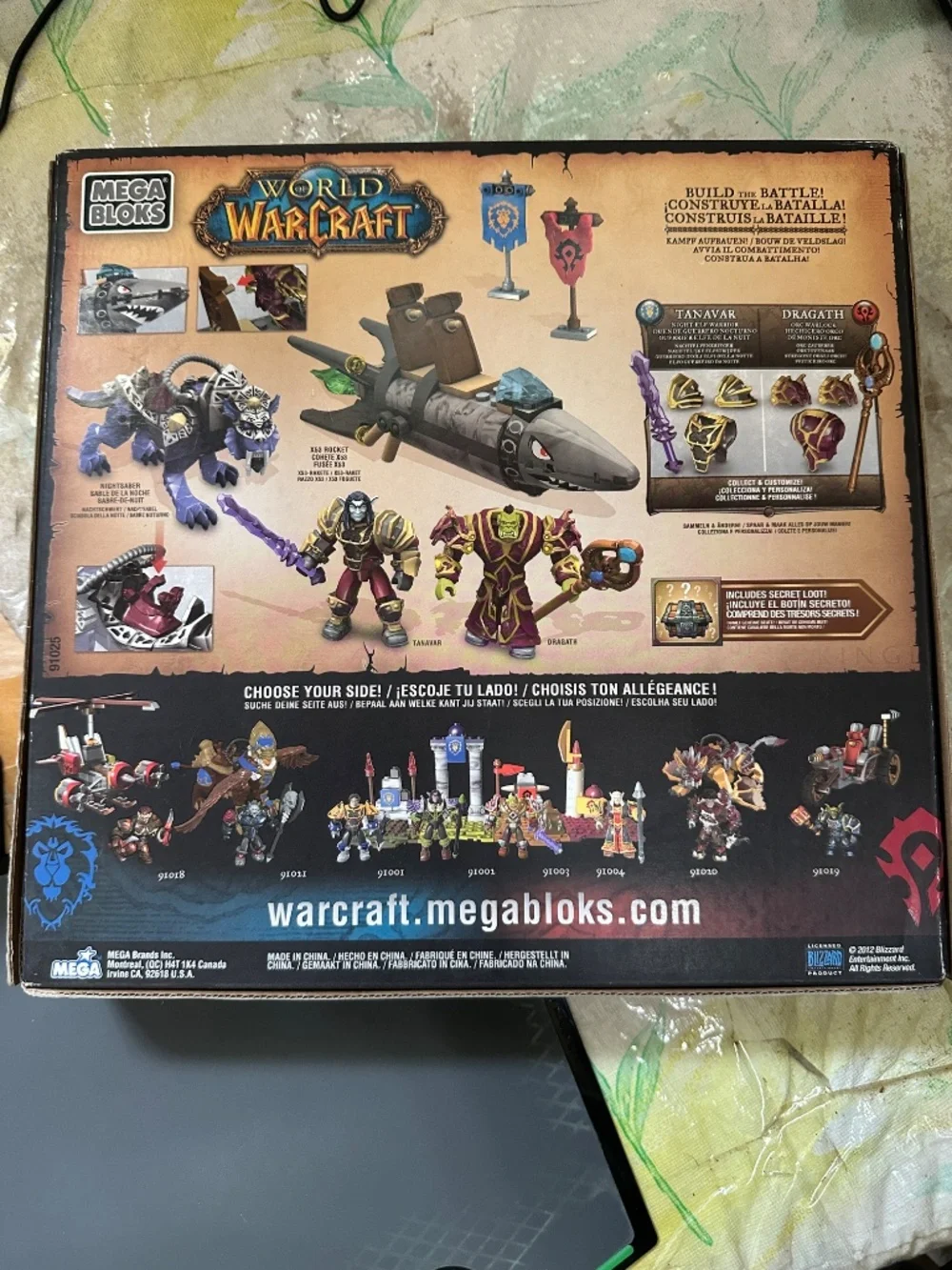 Mega Bloks World Of Warcraft 91025 Barren Lands Chase Megablocks New Sealed